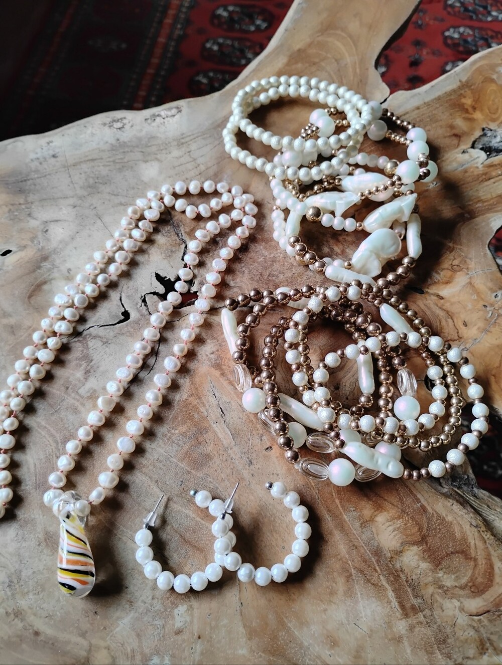 Pearls And Gold Jewelry